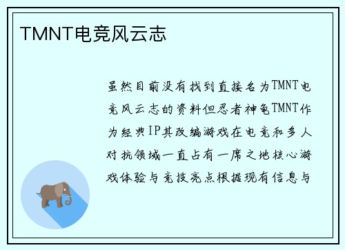 TMNT电竞风云志